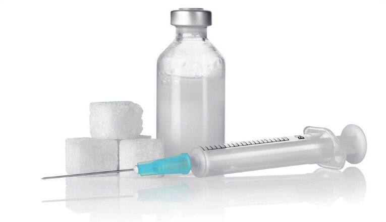 Insulin injections - the main treatment of type 1 diabetes